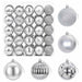 Set de globuri de Crăciun 50 buc. Argintiu 8 cm Polistiren - WALTI WALTI