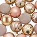Set de globuri de Crăciun 50 buc. Rose Gold 8 cm Polistiren - WALTI WALTI
