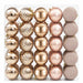 Set de globuri de Crăciun 50 buc. Rose Gold 8 cm Polistiren - WALTI WALTI