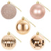 Set de globuri de Crăciun 50 buc. Rose Gold 8 cm Polistiren - WALTI WALTI