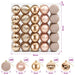 Set de globuri de Crăciun 50 buc. Rose Gold 8 cm Polistiren - WALTI WALTI