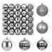 Set de globuri de Crăciun 50 buc. Gri 8 cm Polistiren - WALTI WALTI