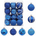 Set de globuri de Crăciun 36 buc. albastru 6 cm Polistiren - WALTI WALTI
