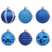 Set de globuri de Crăciun 36 buc. albastru 6 cm Polistiren - WALTI WALTI