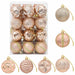Set de globuri de Crăciun 36 buc. Rose Gold 6 cm Polistiren - WALTI WALTI