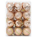Set de globuri de Crăciun 36 buc. Rose Gold 6 cm Polistiren - WALTI WALTI
