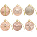 Set de globuri de Crăciun 36 buc. Rose Gold 6 cm Polistiren - WALTI WALTI