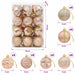 Set de globuri de Crăciun 36 buc. Rose Gold 6 cm Polistiren - WALTI WALTI