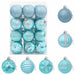 Set de globuri de Crăciun 36 buc. Turcoaz 6 cm Polistiren - WALTI WALTI