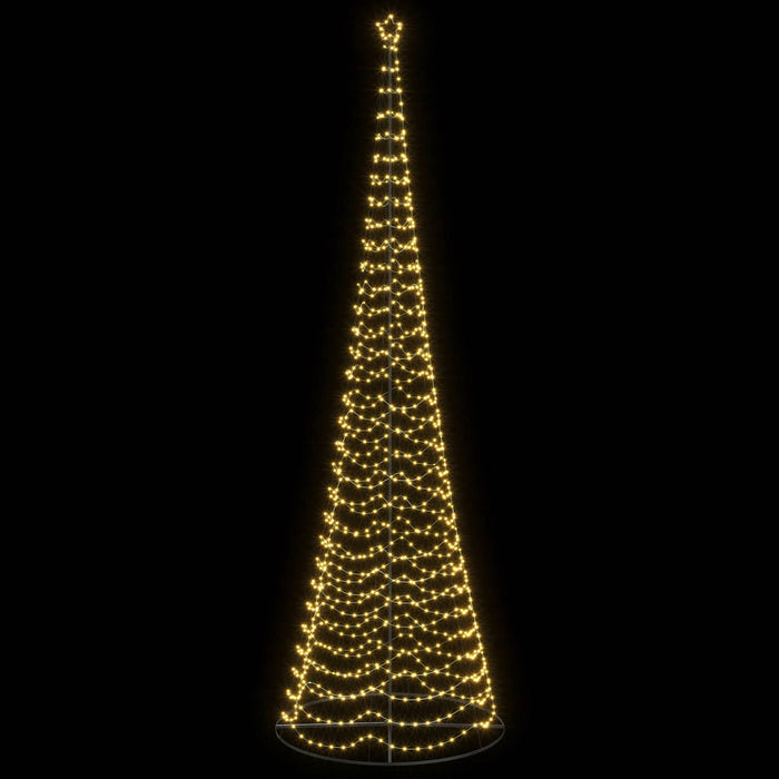 Brad de Crăciun spiralat cu LED, cu bază EKENAS 500 cm - WALTI WALTI