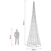 Brad de Crăciun spiralat cu LED, cu bază EKENAS 500 cm - WALTI WALTI