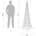 Brad de Crăciun spiralat LED cu țăruș EKENAS 180 cm 220 LED-uri - WALTI WALTI