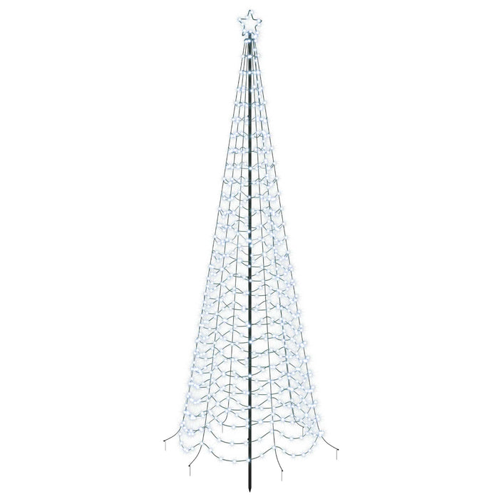 Brad de Crăciun spiralat LED cu țăruș EKENAS 300 cm 475 LED-uri WALTI