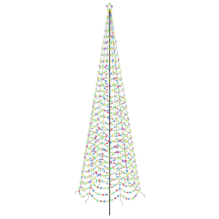 Brad de Crăciun spiralat LED cu țăruș EKENAS 400 cm 588 LED-uri WALTI