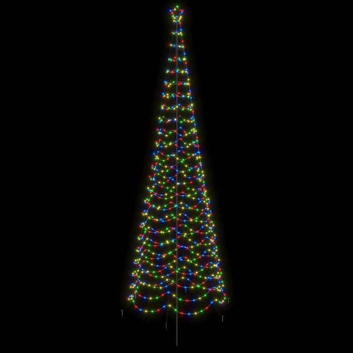 Brad de Crăciun spiralat LED cu țăruș EKENAS 400 cm 588 LED-uri WALTI