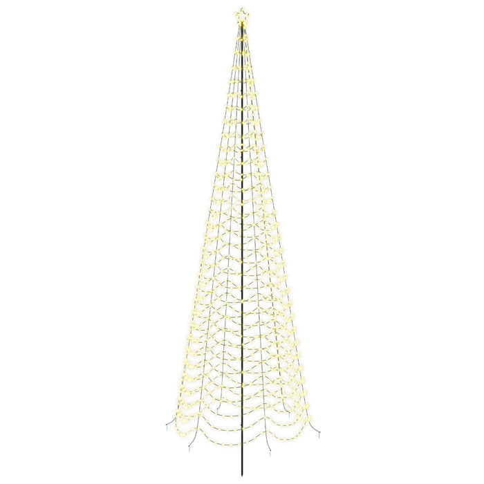 Brad de Crăciun spiralat LED cu țăruș EKENAS 500 cm 868 LED-uri WALTI