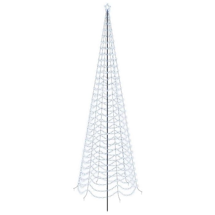 Brad de Crăciun spiralat LED cu țăruș EKENAS 500 cm 868 LED-uri WALTI