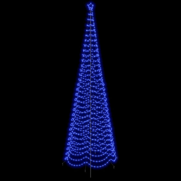 Brad de Crăciun spiralat LED cu țăruș EKENAS 500 cm 868 LED-uri WALTI