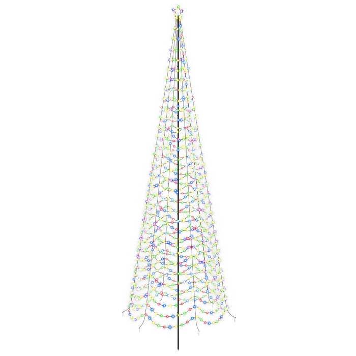 Brad de Crăciun spiralat LED cu țăruș EKENAS 500 cm 868 LED-uri WALTI