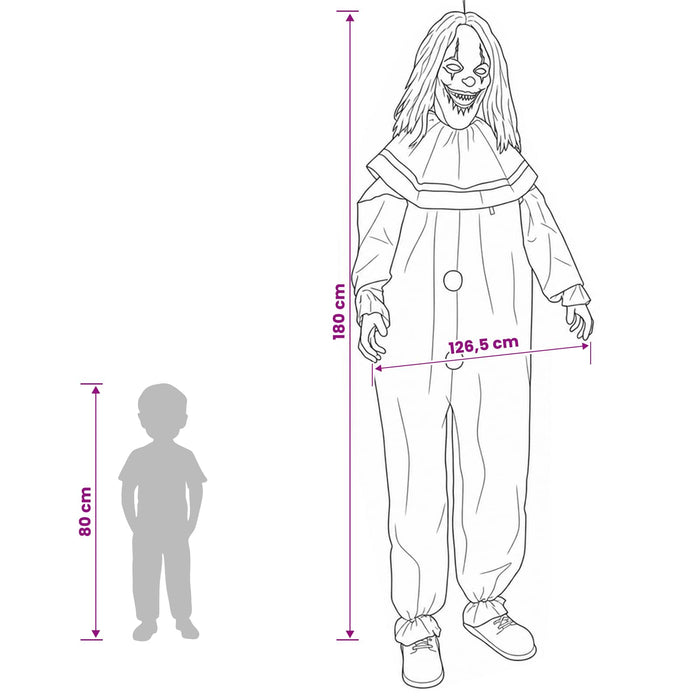 Clovn înfricoșător de Halloween SPOOKA Galben și Albastru WALTI