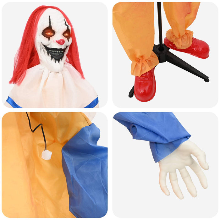 Clovn înfricoșător de Halloween SPOOKA Galben și Albastru WALTI