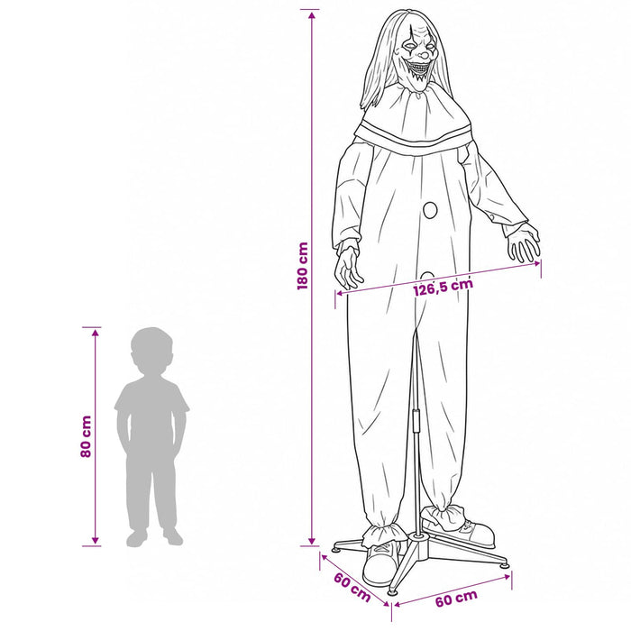 Clovn înfricoșător de Halloween SPOOKA Galben și Albastru WALTI