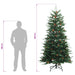 Brad de Crăciun artificial cu ramuri articulare 240 cm oțel - WALTI WALTI