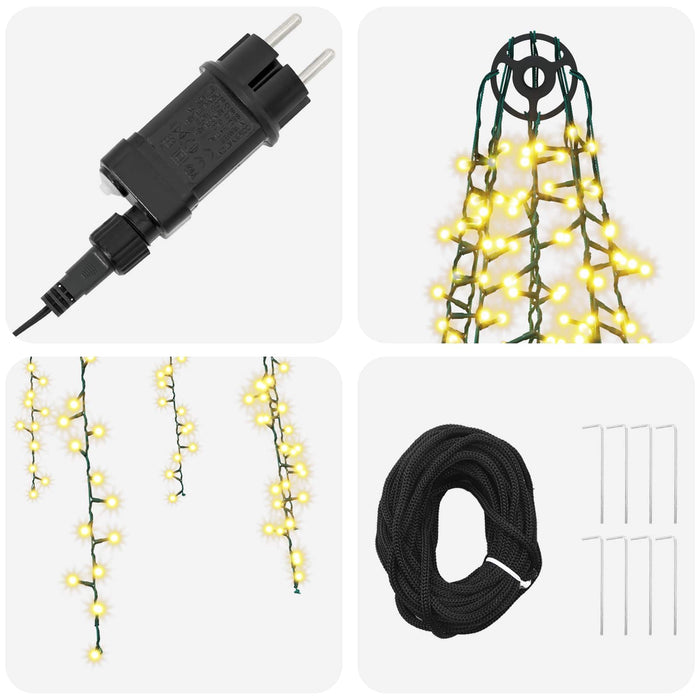 Lumini pentru brad de Crăciun cu 8 LED-uri 1000 LED-uri WALTI
