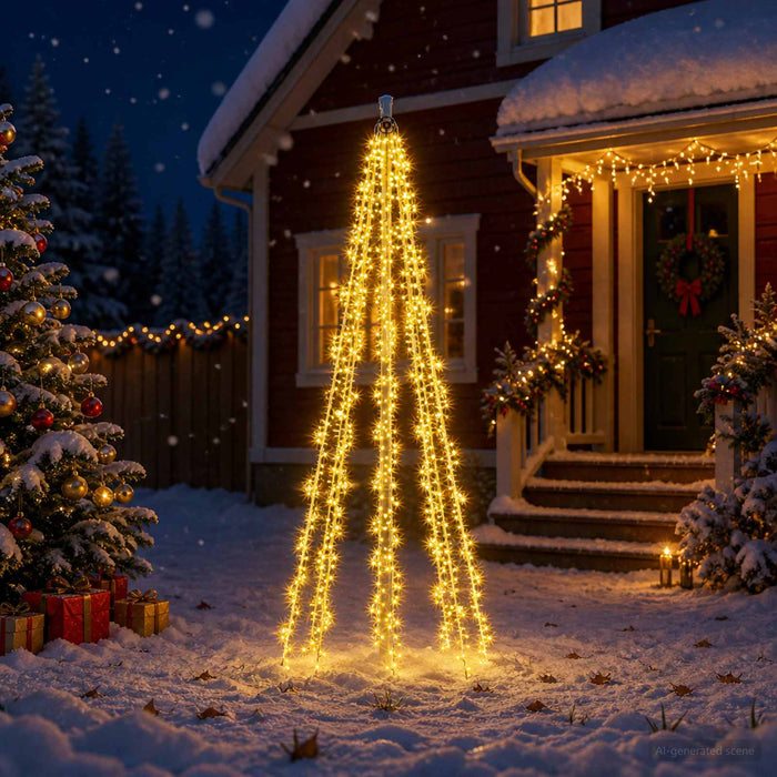 Lumini pentru brad de Crăciun cu 8 LED-uri 1000 LED-uri WALTI
