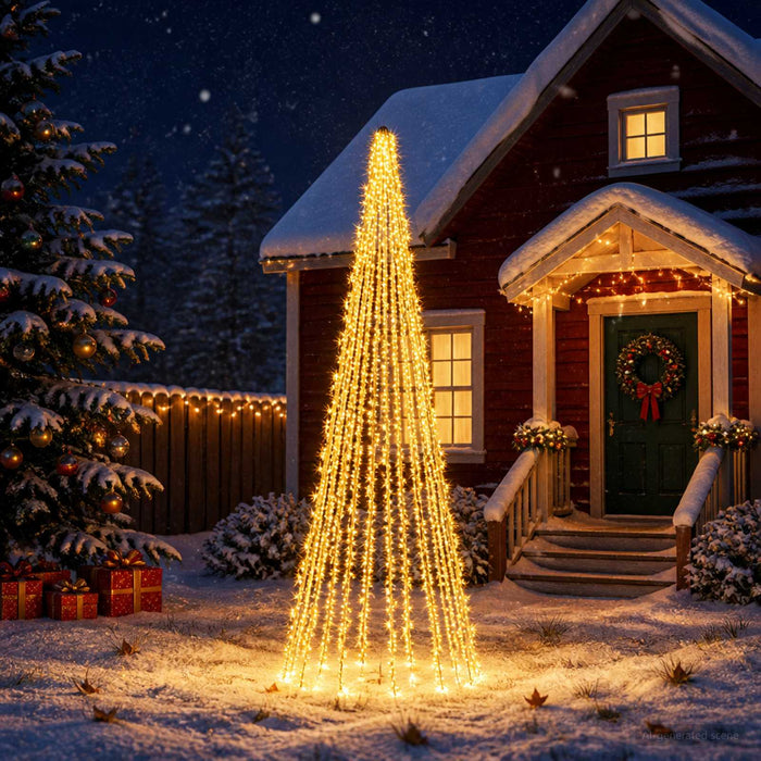 Lumini pentru brad de Crăciun cu 12 LED-uri 1608 LED-uri - WALTI WALTI