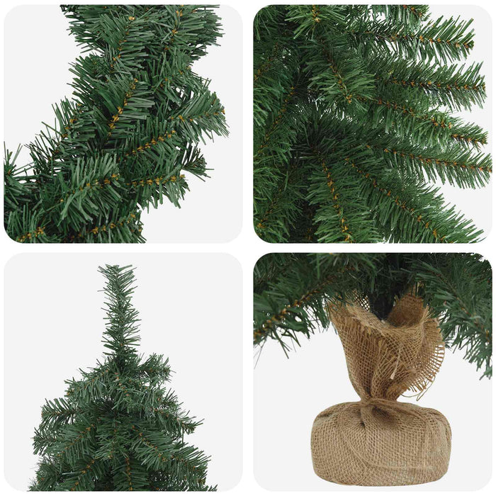 Set mini brad de Crăciun 45 cm PVC Verde WALTI