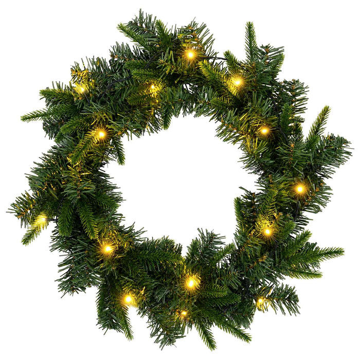 Set mini brad de Crăciun 45 cm 125 LED-uri Alb cald PVC și PE WALTI
