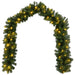 Set mini brad de Crăciun 60 cm 125 LED-uri Alb cald PVC Verde - WALTI WALTI