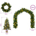 Set mini brad de Crăciun 60 cm 125 LED-uri Alb cald PVC și PE - WALTI WALTI