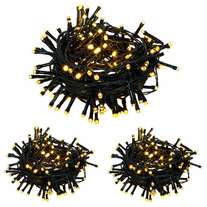 Set mini brad de Crăciun 90 cm 175 LED-uri Alb cald PVC și PE WALTI
