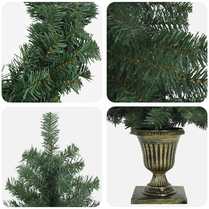 Set mini brad de Crăciun 120 cm PVC Verde WALTI