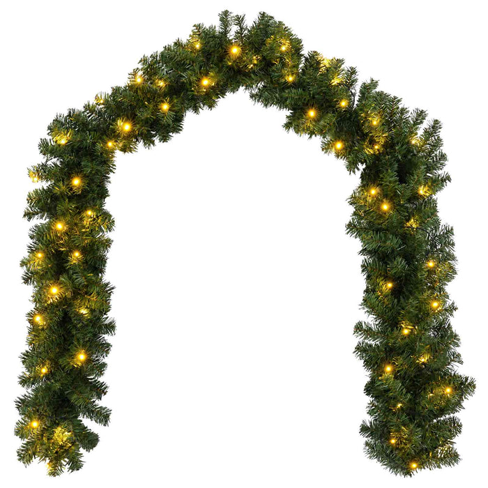 Set mini brad de Crăciun 120 cm 275 LED-uri Alb cald PVC Verde WALTI