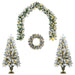 Set mini brad de Crăciun 120 cm 275 LED-uri Alb cald PVC - WALTI WALTI
