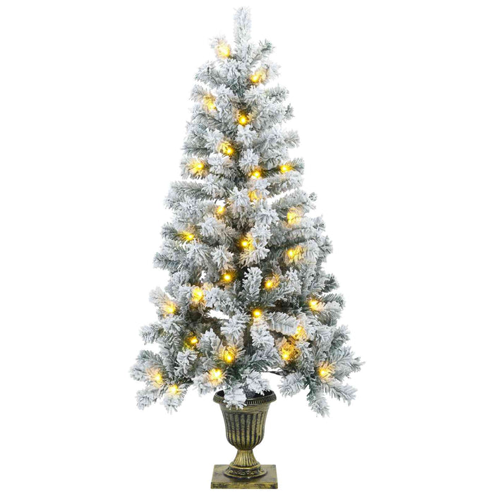 Set mini brad de Crăciun 120 cm 275 LED-uri Alb cald PVC - WALTI WALTI