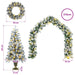 Set mini brad de Crăciun 120 cm 275 LED-uri Alb cald PVC - WALTI WALTI