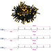 Set mini brad de Crăciun 120 cm 275 LED-uri Alb cald PVC - WALTI WALTI