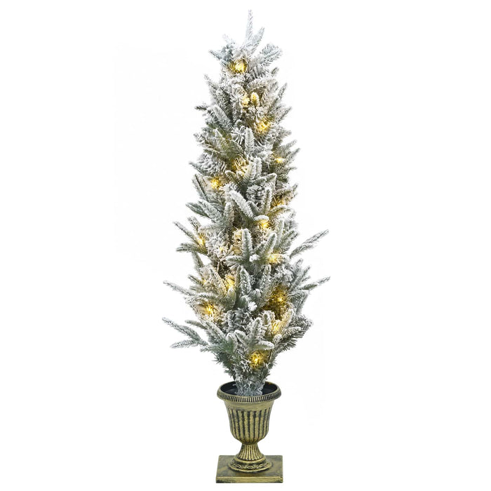 Brad de Crăciun mini 120 cm 275 LED-uri Alb cald PVC și PE - WALTI WALTI