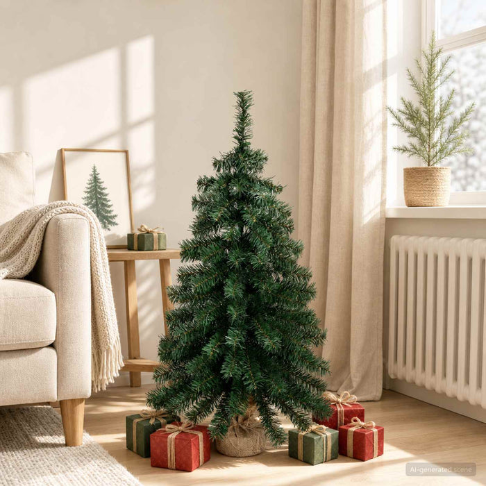 Brad de Crăciun mini 90 cm PVC Verde - WALTI WALTI