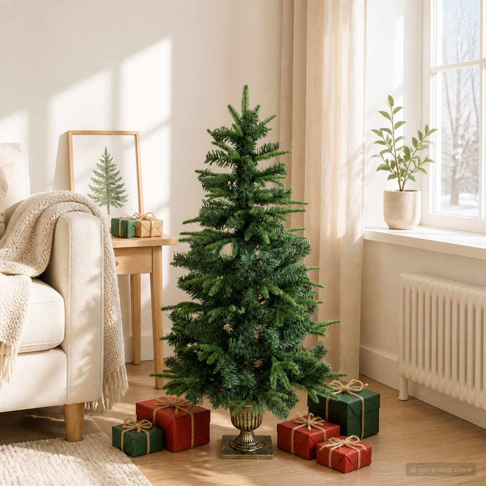Brad de Crăciun mini 120 cm PVC și PE Verde WALTI