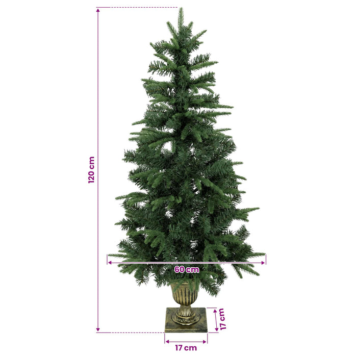 Brad de Crăciun mini 120 cm PVC și PE Verde WALTI