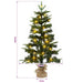 Brad de Crăciun mini 60 cm 25 LED-uri Alb cald PVC și PE Verde - WALTI WALTI