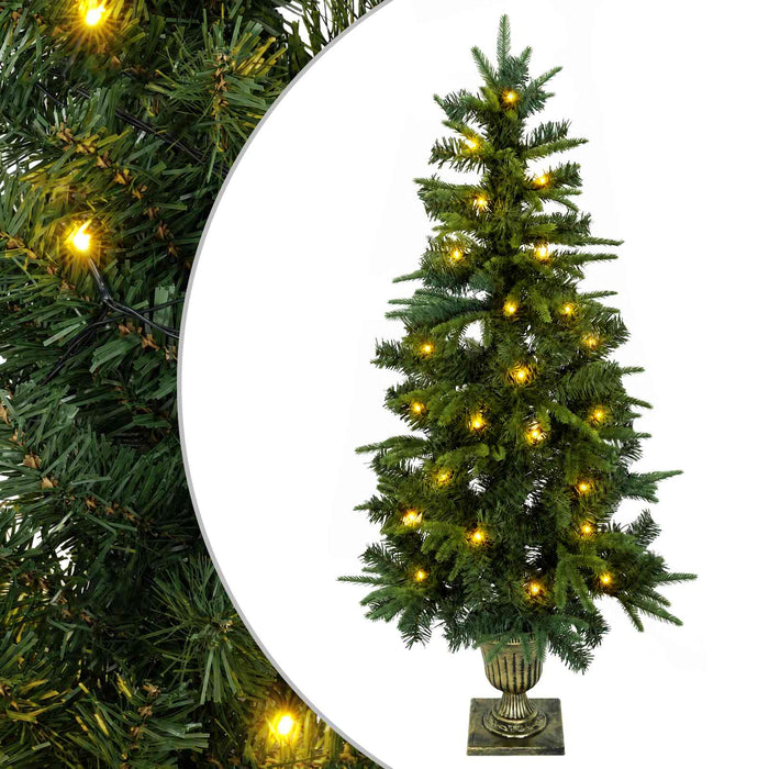 Brad de Crăciun mini 120 cm 100 LED-uri Alb cald PVC și PE - WALTI WALTI