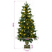 Brad de Crăciun mini 120 cm 100 LED-uri Alb cald PVC și PE - WALTI WALTI