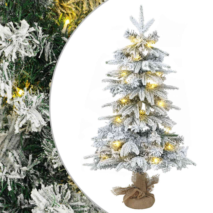 Brad de Crăciun mini 45 cm 25 LED-uri Alb cald PVC și PE WALTI