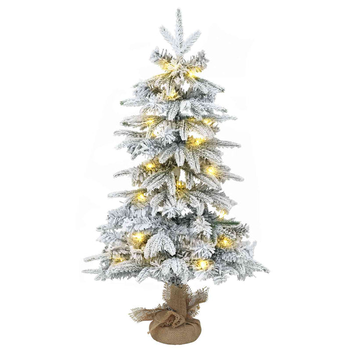 Brad de Crăciun mini 45 cm 25 LED-uri Alb cald PVC și PE WALTI